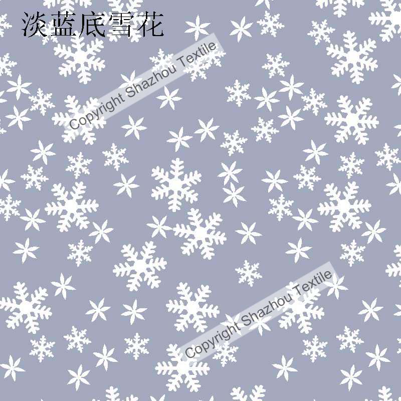淡蓝底雪花(Snow on a light blue background)