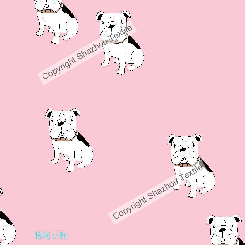 粉底小狗(Puppy with pink background)