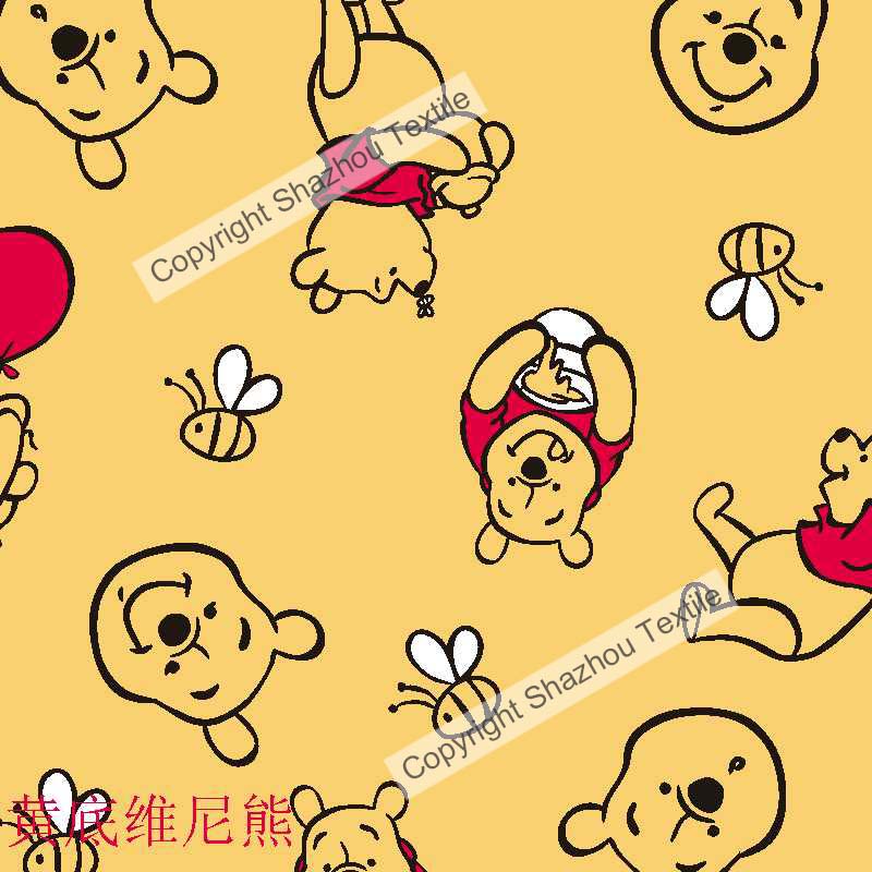 黄底维尼熊(Yellow background Pooh)